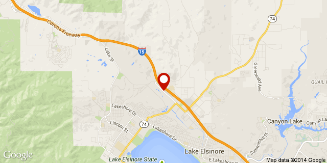 Lake Elsinore Outlets Map